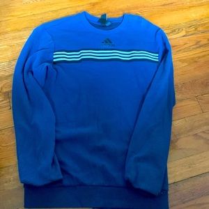 Adult Small/ Youth XL Adidas Navy Blue Crewneck Sweatshirt